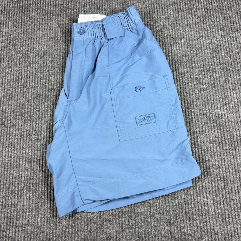 AFTCO Shorts Mens 32 Blue Fishing Outdoors Golf Water Resistant Preppy Nautical